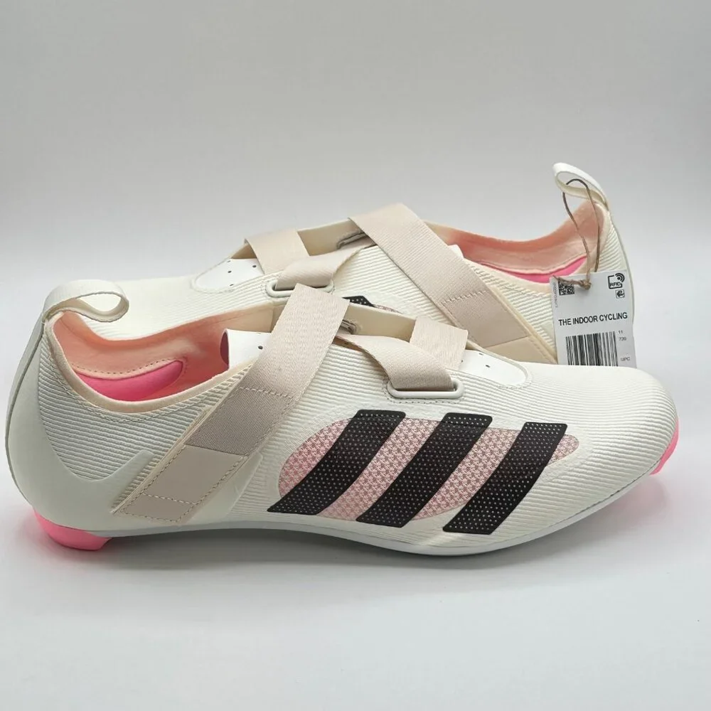 Men's Adidas The Indoor Cycling  Shoes Off White Shadow Maroon 3Bolt GX1669 Sz11 - Picture 9 of 13